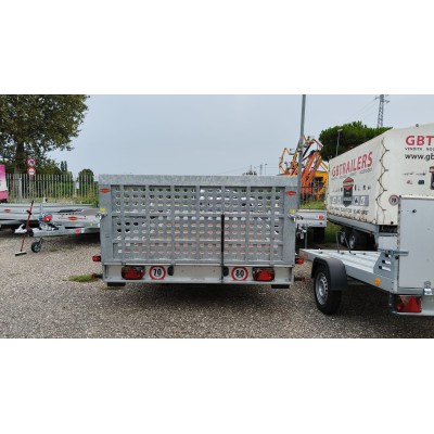 Carrello rimorchio basculante trasporto macchinari e cose Pronta consegna