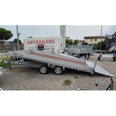 Carrello rimorchio basculante trasporto macchinari e cose Pronta consegna