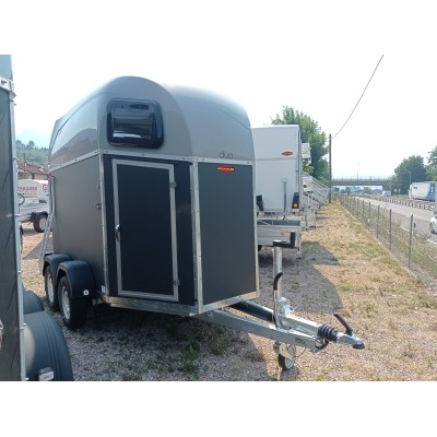 Trailer trasporto cavalli Boeckmann DUO ESPRIT Silver + Black due posti