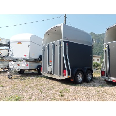 Trailer trasporto cavalli Boeckmann DUO ESPRIT Silver + Black due posti