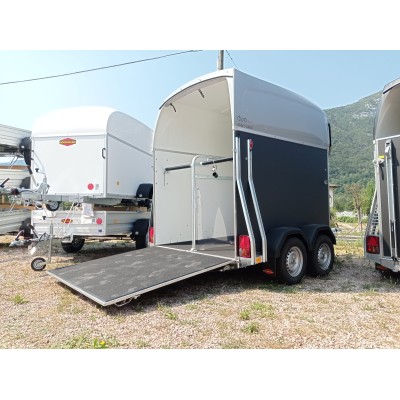 Trailer trasporto cavalli Boeckmann DUO ESPRIT Silver + Black due posti