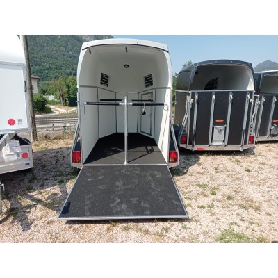 Trailer trasporto cavalli Boeckmann DUO ESPRIT Silver + Black due posti