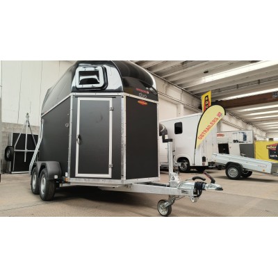 Trailer trasporto cavalli due posti con selleria Boeckmann DUO ESPRIT