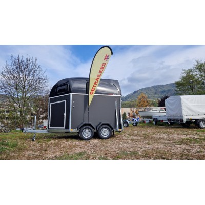 Trailer trasporto cavalli due posti con selleria Boeckmann DUO ESPRIT