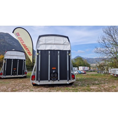 Trailer trasporto cavalli due posti con selleria Boeckmann DUO ESPRIT