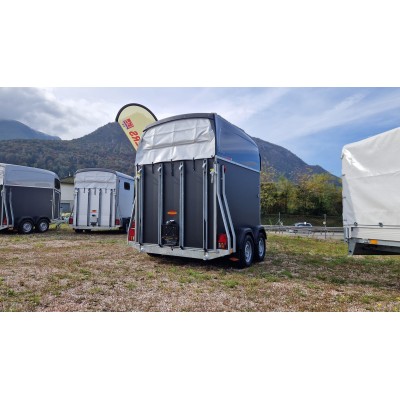 Trailer trasporto cavalli due posti con selleria Boeckmann DUO ESPRIT