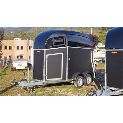 Trailer trasporto cavalli due posti con selleria Boeckmann DUO ESPRIT