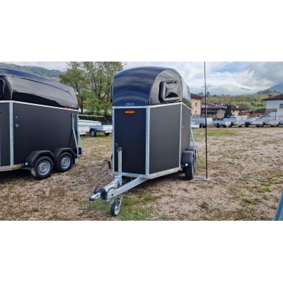 Trailer trasporto cavalli Boeckmann DUO ESPRIT Silver + Black due posti