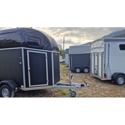 Trailer trasporto cavalli Boeckmann DUO ESPRIT Silver + Black due posti