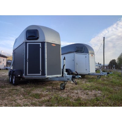 Trailer trasporto cavalli Boeckmann DUO ESPRIT Silver + Black due posti