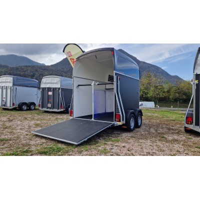 Trailer trasporto cavalli Boeckmann DUO ESPRIT Silver + Black due posti