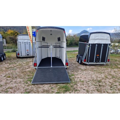 Trailer trasporto cavalli Boeckmann DUO ESPRIT Silver + Black due posti