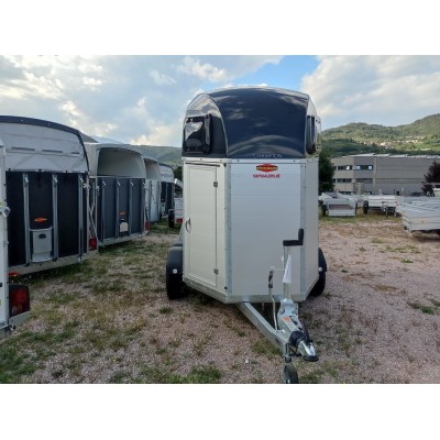 Trailer trasporto cavalli due posti in alluminio Boeckmann Champion Esprit Silver + Black