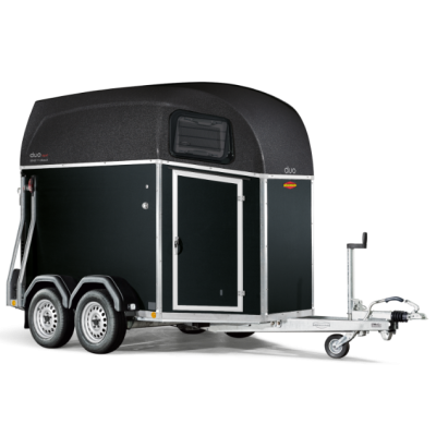 Trailer trasporto cavalli Boeckmann DUO ESPRIT Silver + Black due posti