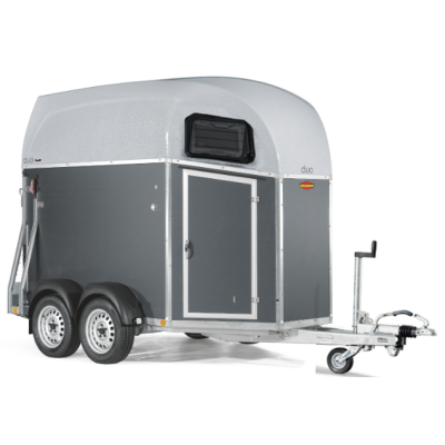 Trailer trasporto cavalli Boeckmann DUO ESPRIT Silver + Black due posti