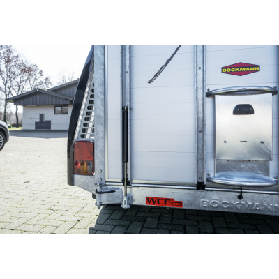 Trailer trasporto cavalli in alluminio Boeckmann Champion R Western con Selleria