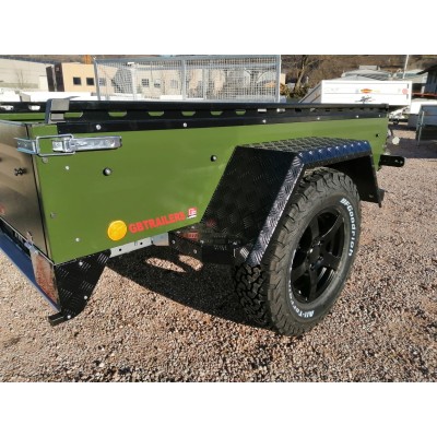 Carrello rimorchio auto Off-Road 4x4 con cerchi in lega