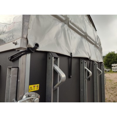 Trailer trasporto cavalli Boeckmann DUO ESPRIT Silver + Black due posti