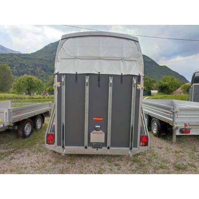 Trailer trasporto cavalli Boeckmann DUO ESPRIT Silver + Black due posti