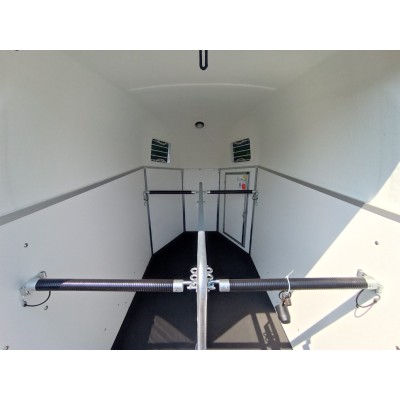 Trailer trasporto cavalli Boeckmann DUO ESPRIT Silver + Black due posti